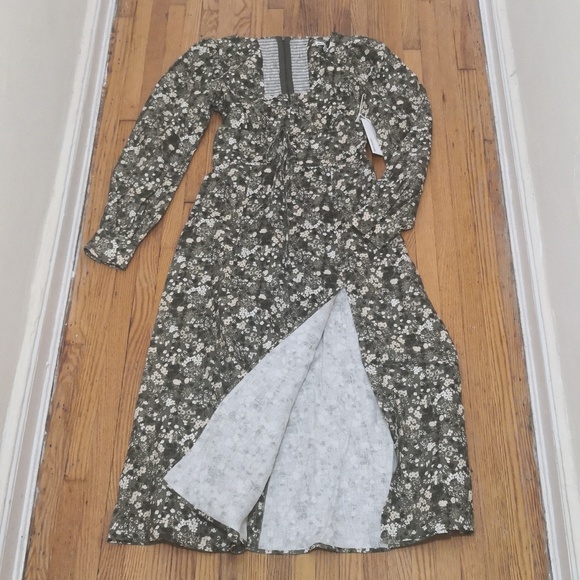 Rare REFORMATION Anton Linen Dress in Linseed Print - Picture 4 of 7